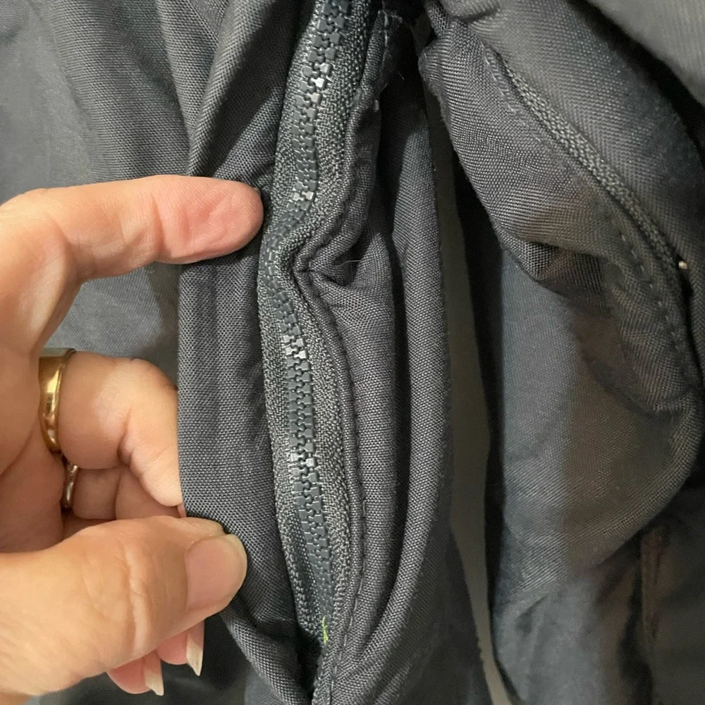 Vintage Banana Republic Full Zip Fleece Lined Gray Jacket side Vents Men’s M